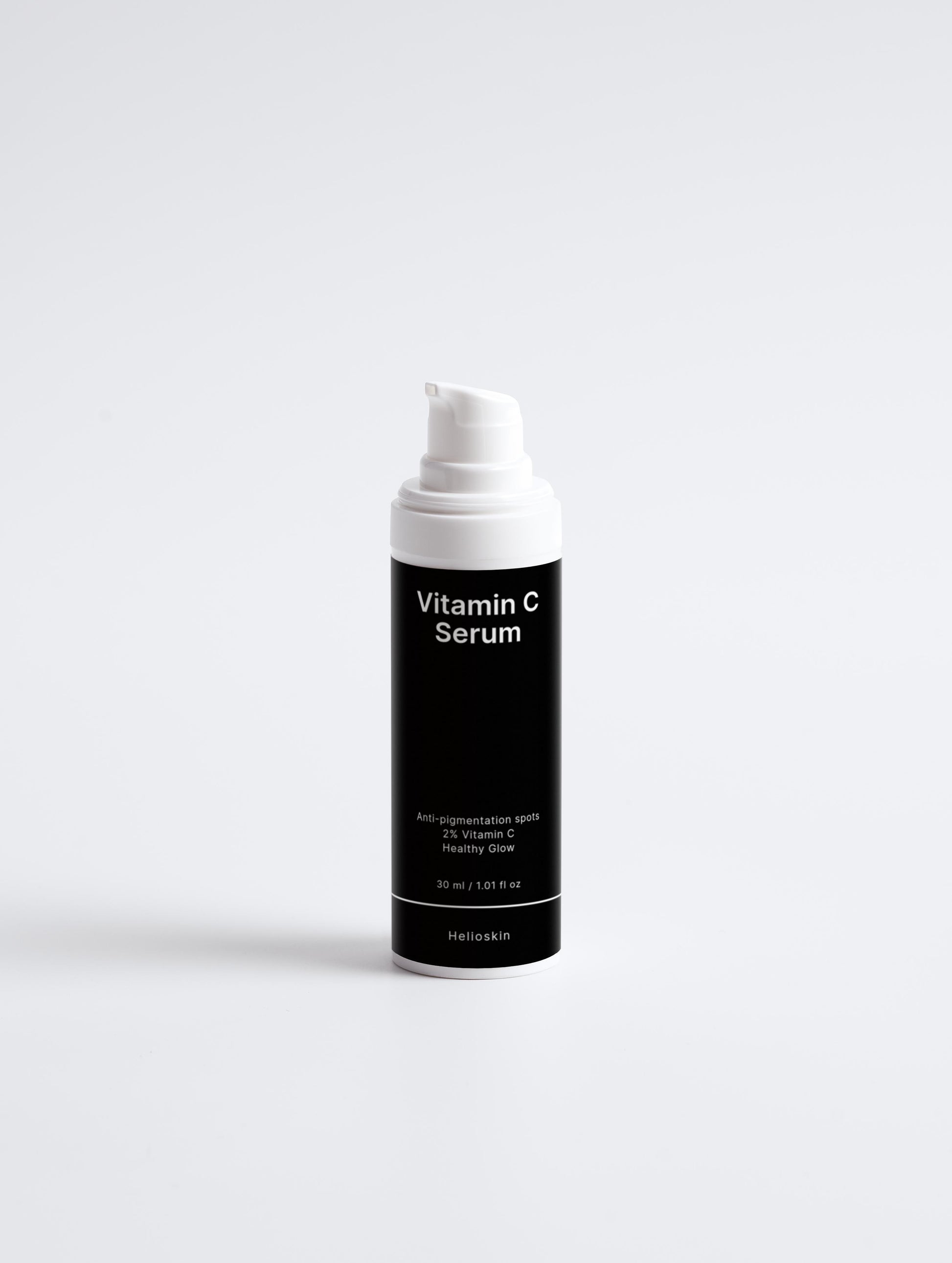 Vitamin C serum bottle on a white background