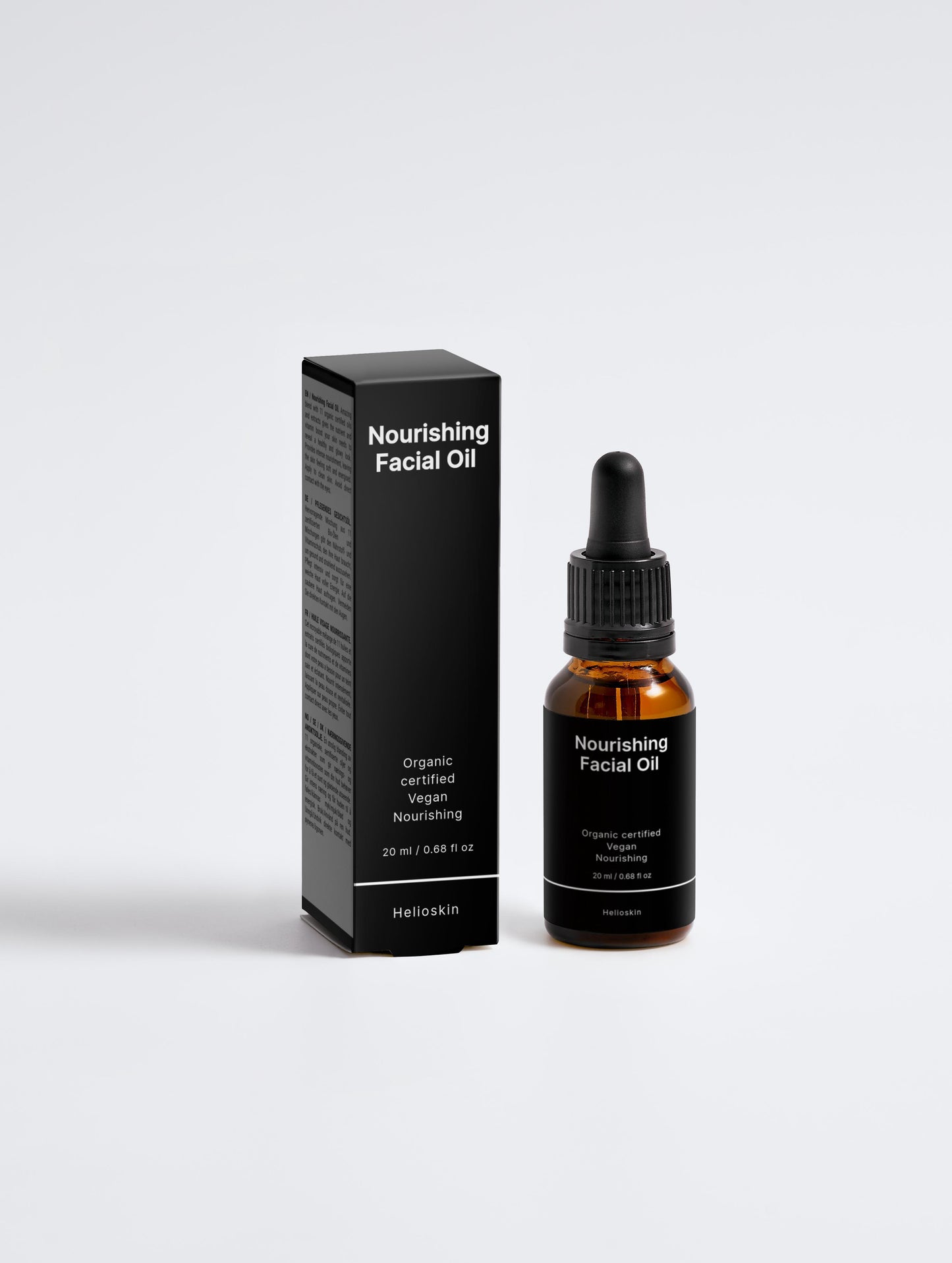 Nourishing Facial Oil bottle and packaging on a white background